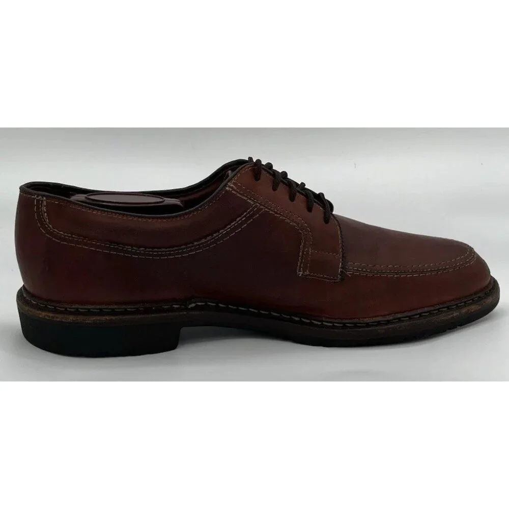 Allen Edmonds Mens Wilbert Oxford Shoes 11.5B Chili Split Toe Rubber Soles Brown